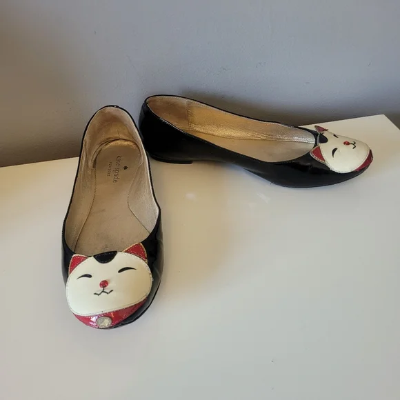 Kate Spade Jimi Lucky Cat Flats, GUC, Size 7 - Picture 2 of 12
